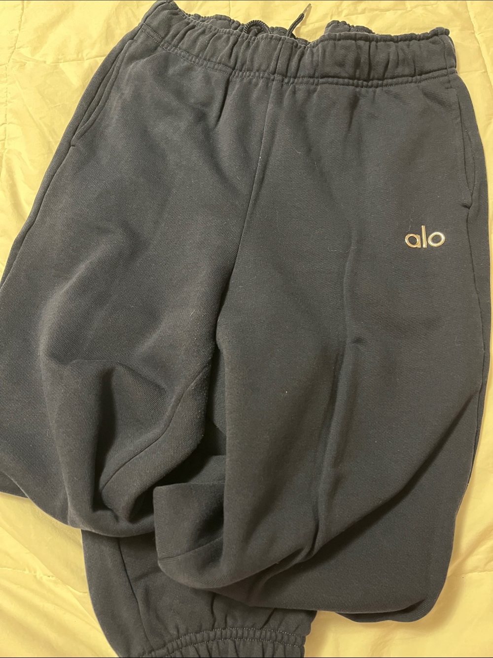Alo Black Jogger Pants Size Small Like New